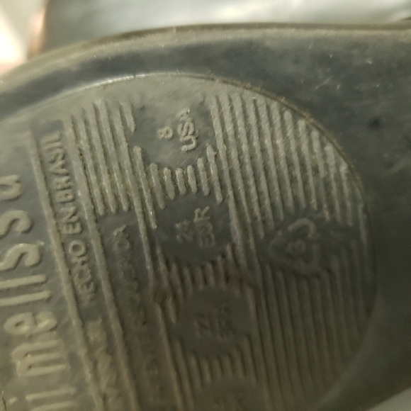 Mini Melissa Frenchie Bulldog Child Shoes Size 8‎ Black Pre-owned - Picture 10 of 11